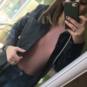 Fake leather jacket